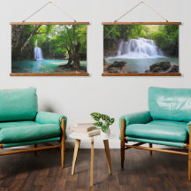 Caída de agua relajante en la selva tropical