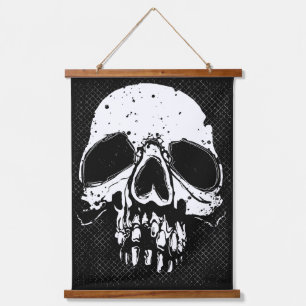 Tapiz Con Marco De Madera Calavera