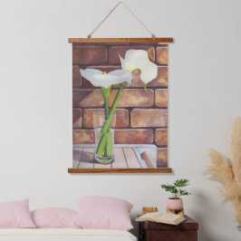 Tapiz Con Marco De Madera Calla Lilies
