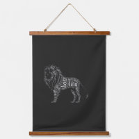 Camiseta de diseño tipográfico de león poderoso