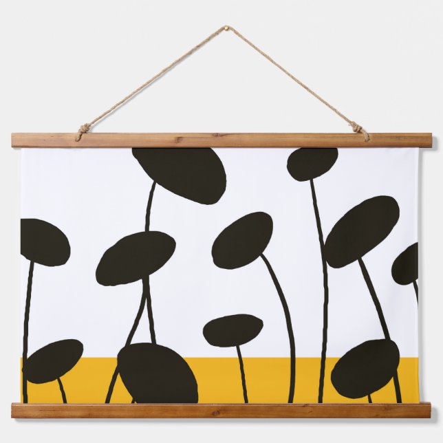 Tapiz Con Marco De Madera Camiseta infantil Minimal Leaf (Anverso )