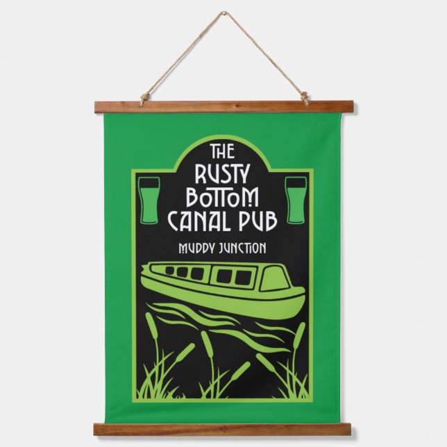 Tapiz Con Marco De Madera Canal Pubs (Anverso)