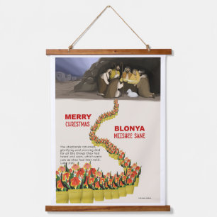 Tapiz Con Marco De Madera Canna Lilies Visita el Manger