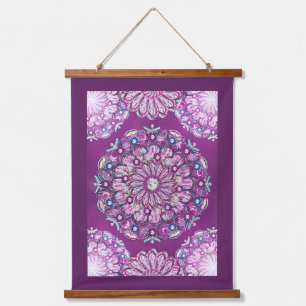 Tapiz Con Marco De Madera Cardinal red Rosace