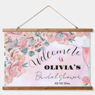 Tapiz Con Marco De Madera cartel de bienvenida para despedida de soltera con