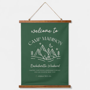 Tapiz Con Marco De Madera Cartel de Camp Bachelorette