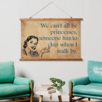 Cartel vintage retro de las princesas de SlipperyJ