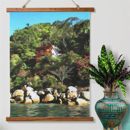 Tapiz Con Marco De Madera Casa Bahia Bonita 0759