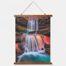 Tapiz Con Marco De Madera Cascada
