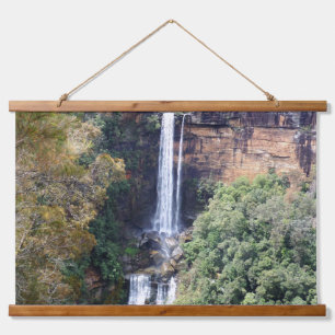 Tapiz Con Marco De Madera Cascada de la naturaleza en las cataratas Fitzroy