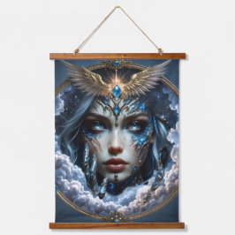 Tapiz Con Marco De Madera Celestia – Guardiana del Cielo Infinito. 