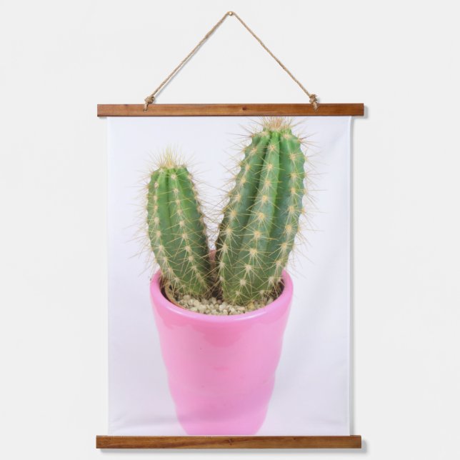 Tapiz Con Marco De Madera Cereus cactus (Anverso)