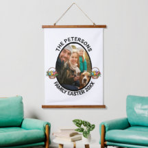 Cesta personalizada de huevos de fotos de pascua p