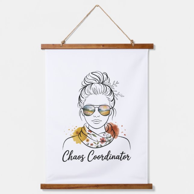 Tapiz Con Marco De Madera Chaos Coordinator﻿ (Anverso)