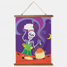 Chef Espeluznante Cocinando una Calabaza