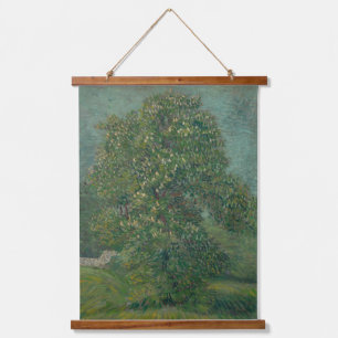 Tapiz Con Marco De Madera chestnut tree in bloom