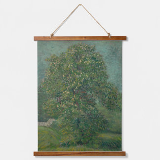 Tapiz Con Marco De Madera chestnut tree in bloom