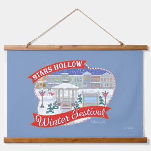 Tapiz Con Marco De Madera Chicas Gilmore Festival de Invierno Stars Hollow