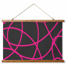 Cinta magenta sobre negro