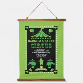 Tapiz Con Marco De Madera Circo inspirado en las cosechas originales