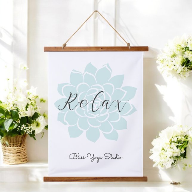 Tapiz Con Marco De Madera Cita motivadora de yoga Mandala (Subido por el creador)