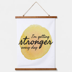 Tapiz Con Marco De Madera citas diarias de motivación e inspiración