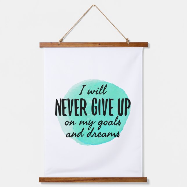 Tapiz Con Marco De Madera citas motivacionales y motivadoras (Anverso)