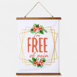 Tapiz Con Marco De Madera citas positivas para el éxito