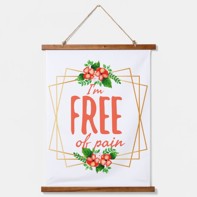 Tapiz Con Marco De Madera citas positivas para el éxito (Anverso)