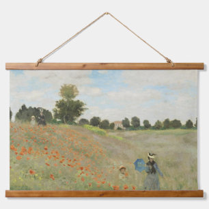 Tapiz Con Marco De Madera Claude Monet El campo de amapolas cerca de Argente