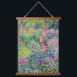 Tapiz Con Marco De Madera Claude Monet - El jardín del Iris en Giverny<br><div class="desc">El Jardín Iris de Giverny / El Jardín del Artista en Giverny - Claude Monet,  1899-1900</div>