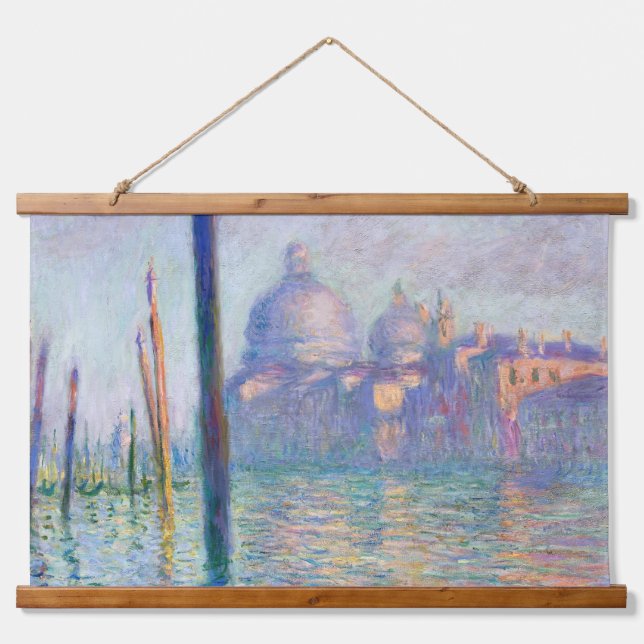 Tapiz Con Marco De Madera Claude Monet - Gran Canal, Venecia (Anverso )