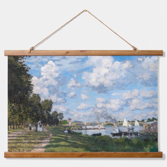 Tapiz Con Marco De Madera Claude Monet - La cuenca de Argenteuil (Anverso )