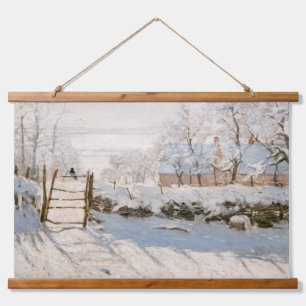 Tapiz Con Marco De Madera Claude Monet - La Urraca