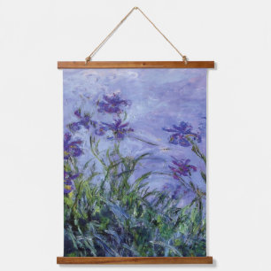 Tapiz Con Marco De Madera Claude Monet Lilac Irises