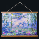 Tapiz Con Marco De Madera Claude Monet - Lilies de agua / Nympheas 1919<br><div class="desc">Lilies de agua / Nympheas (W.1852) - Claude Monet,  Petróleo en lienzo,  1916-1919</div>