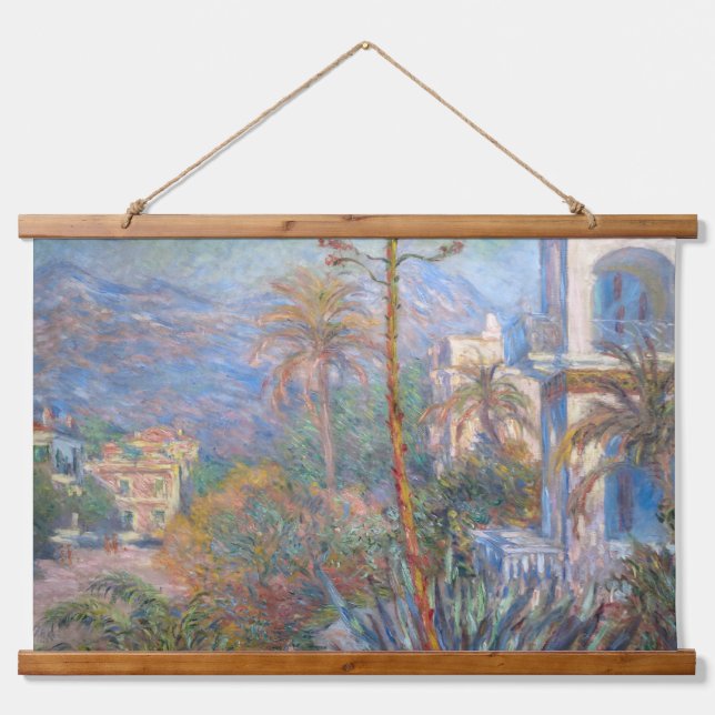 Tapiz Con Marco De Madera Claude Monet - Villas de Bordighera (Anverso )