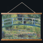 Tapiz Con Marco De Madera Claude Monet - Water Lily Pond y Puente Japanés<br><div class="desc">The Water Lily Pond and the Japanese Bridge / Le Bassin aux nympheas - Claude Monet,  1899</div>