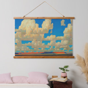 Tapiz Con Marco De Madera Cloud World de Maynard Dixon