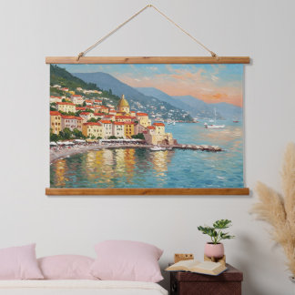 Tapiz Con Marco De Madera Coastal Village