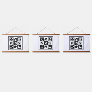 Tapiz Con Marco De Madera código qr