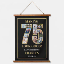 Collage de fotos 'Hacer que 75 se vea bien' Cumple