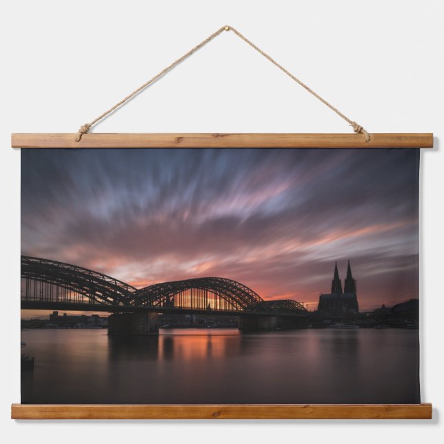 Tapiz Con Marco De Madera Cologne Germany (Anverso )