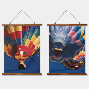 Tapiz Con Marco De Madera Colores de globos vibrantes