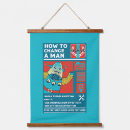 Tapiz Con Marco De Madera Cómo cambiar a un hombre