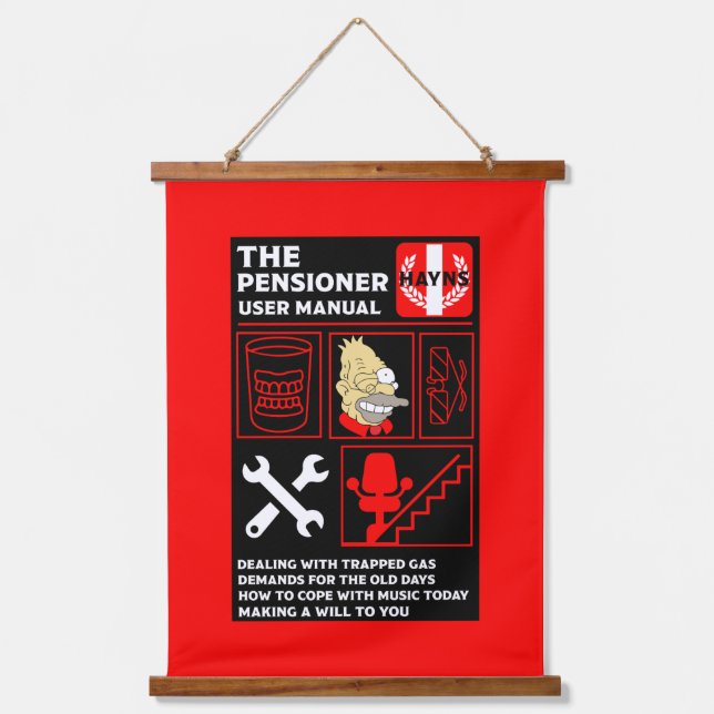 Tapiz Con Marco De Madera Cómo entender a los ancianos (Anverso)