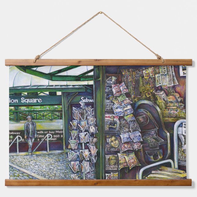 Tapiz Con Marco De Madera ¿Cómo Una Imagen, Inimaginativa? (Anverso )