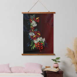 Tapiz Con Marco De Madera Con Aloha