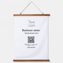 Conectar con el logotipo de negocios QR nombre de