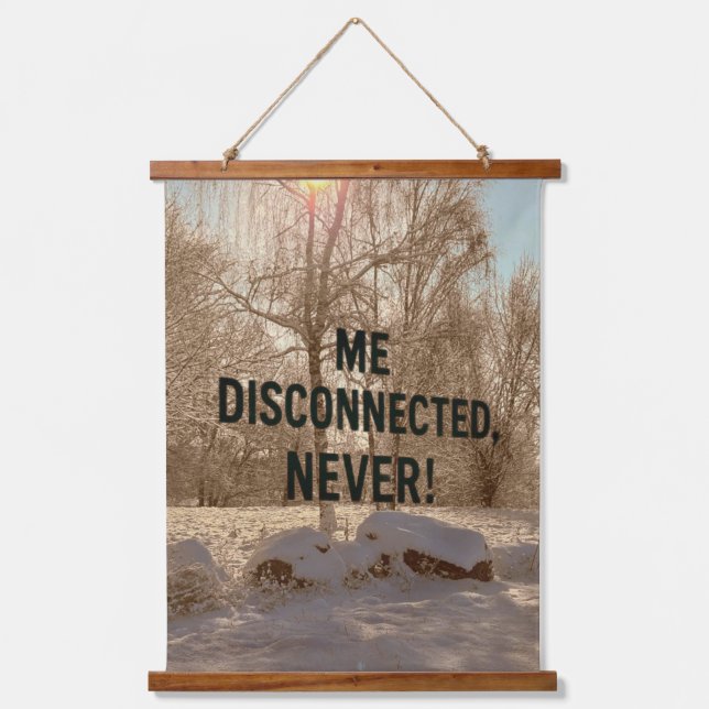 Tapiz Con Marco De Madera Connected to the Wild (Anverso)